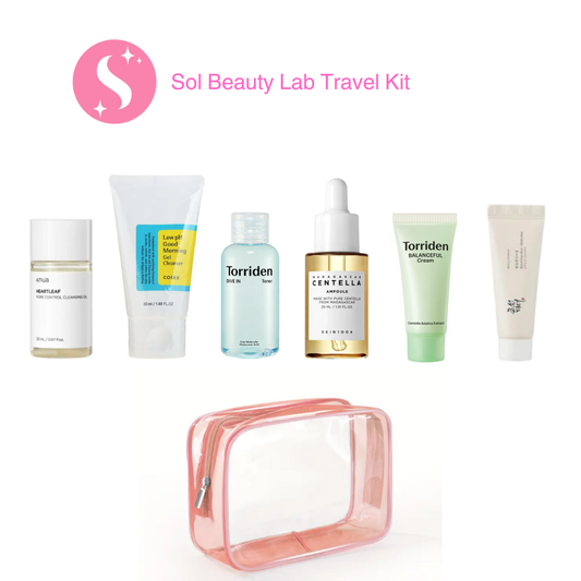 Sol Beauty Lab Travel Kit + Travel Bag